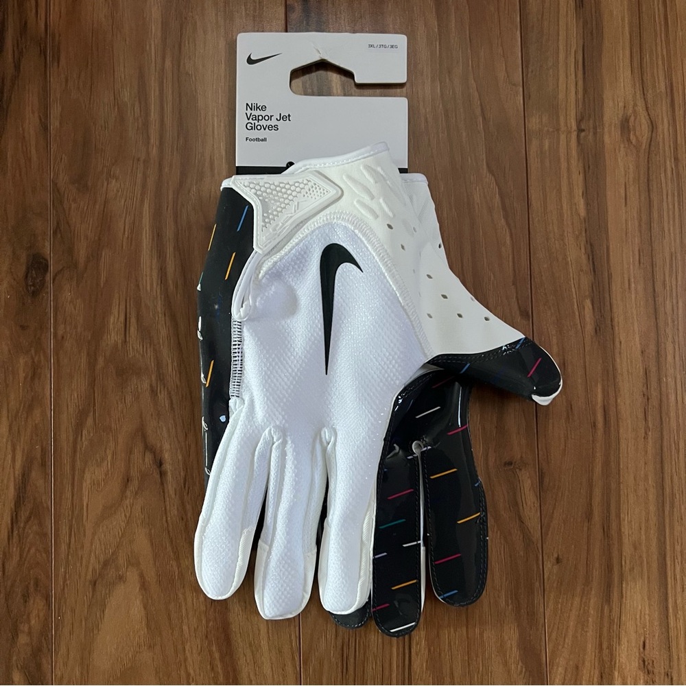 Nike Vapor Jet 7.0 NFL Crucial Catch Receiver Gloves DZ5487-110 Size 3XL NEW